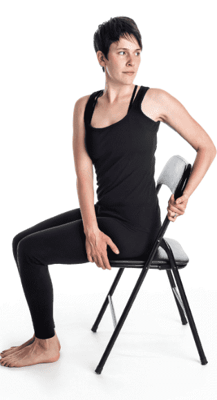 back twist stretching exercise